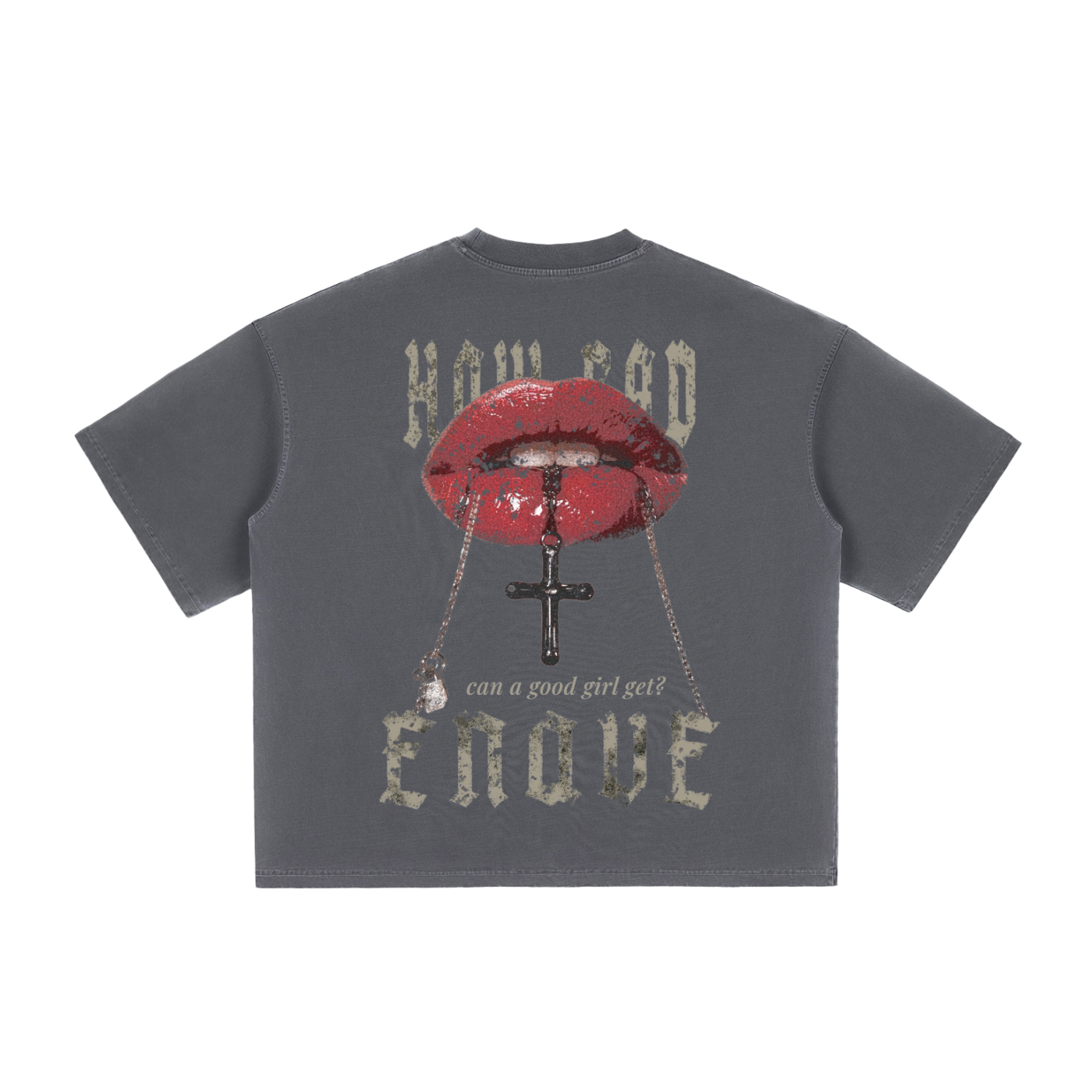 Pendant Lips Vintage Washed Tee