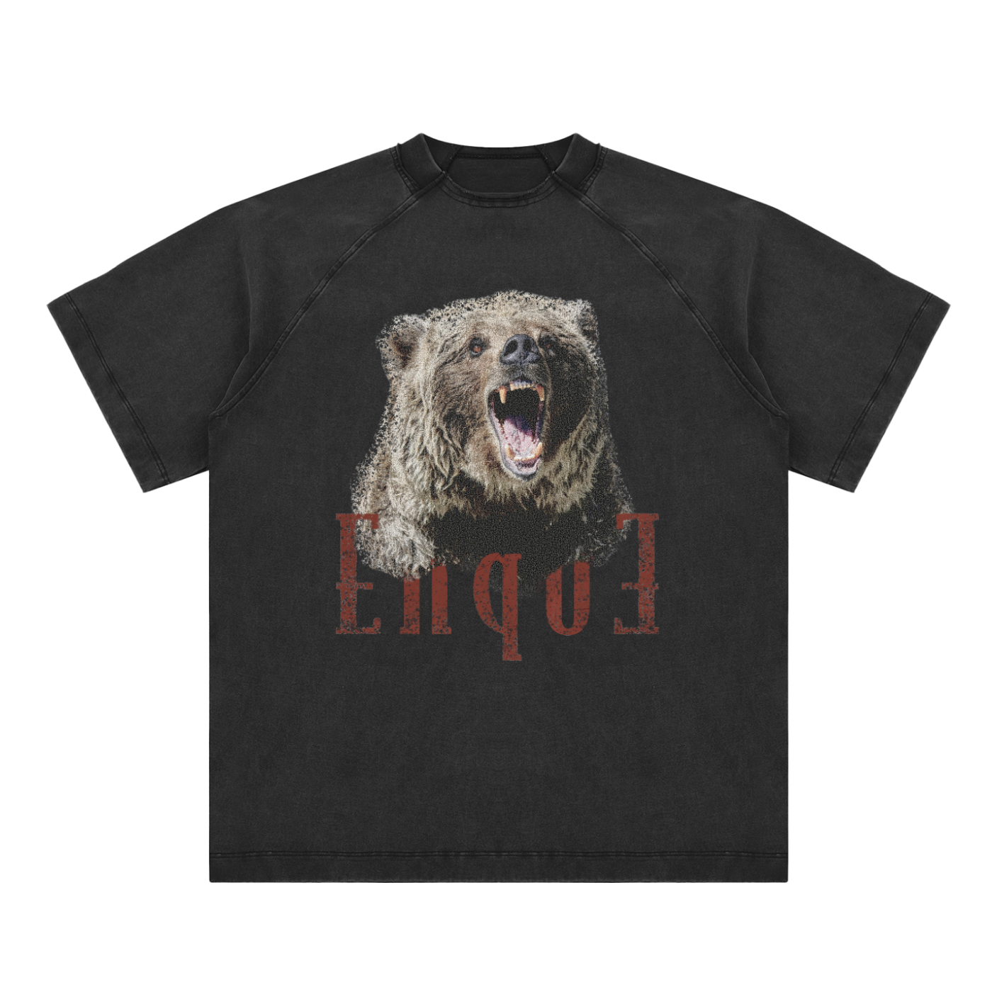 Enque Bear - Vintage Raglan Tee
